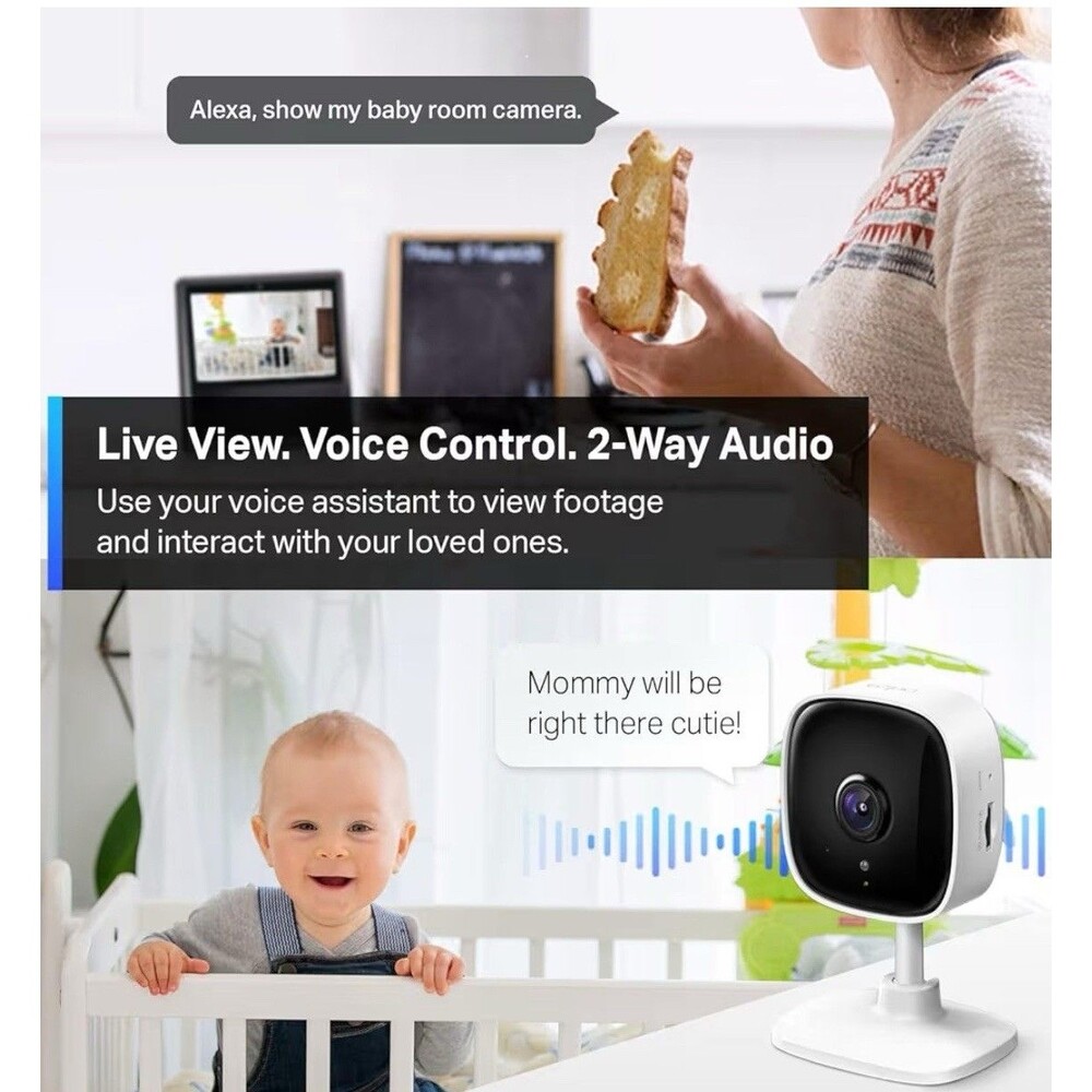 Tapo 2K Security Camera for Baby Monitor, Dog Camera w/Motion Detection - Picture 5 of 7